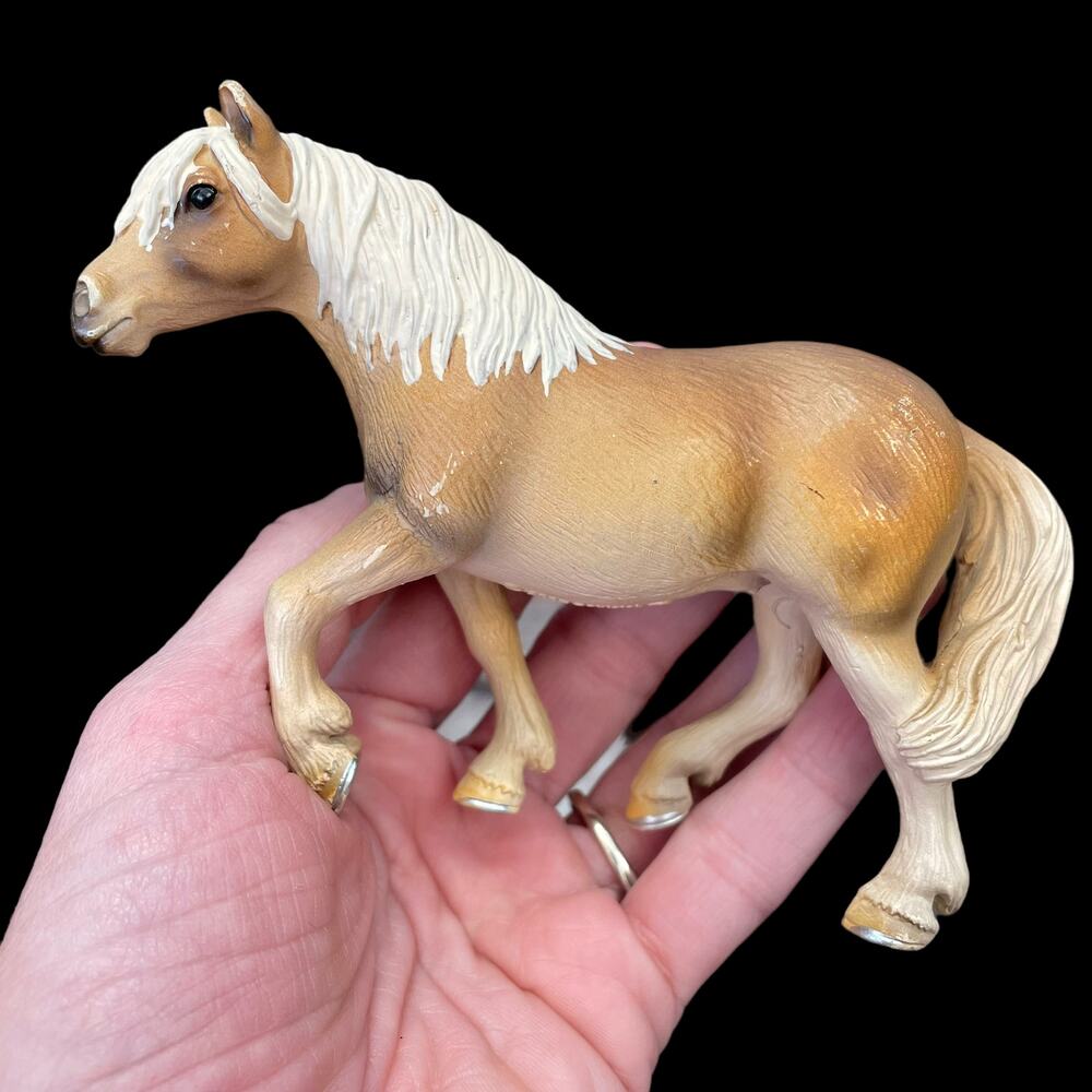 Schleich Haflinger Mare 13606 Horse Figure Vtg 2005 Tan Pony Retired Germany